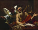 Saint Jérôme og englen - Simon Vouet — visning af kunstværket