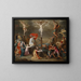 Crucifixion - Simon de Vos — indrammet kunstværk på væggen