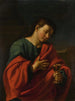 Johannes Evangelisten — Simone Cantarini — ung helgen med et gyldent bæger