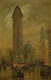 Le Flatiron à New York - Sir Alfred East — visning af kunstværket
