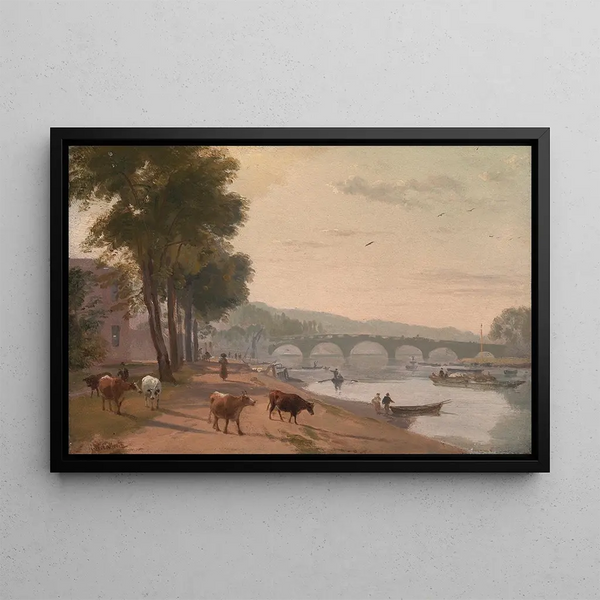 Sir Augustus Wall Callcott - A View of Richmond Bridge on the Thames.webp