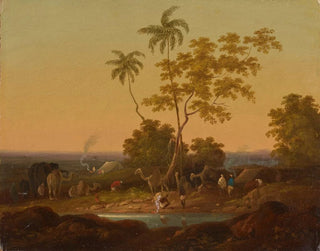 Sir Charles DOyly - An encampment at dusk.webp