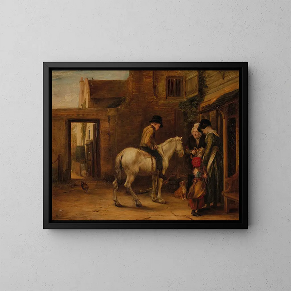 Le garçon de courses - Sir David Wilkie — indrammet kunstværk på væggen