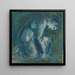 En knælende figur - Sir Edward Coley Burne-Jones — indrammet kunstværk på væggen