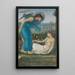 Cupidon og Psyche - Sir Edward Coley Burne-Jones — indrammet kunstværk på væggen