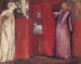 La belle Rosamund og dronning Éléonore - Sir Edward Coley Burne-Jones — visning af kunstværket