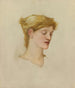 Tête de femme - Sir Edward Coley Burne-Jones — visning af kunstværket