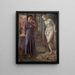 Pygmalion og billedet, Hånden holder sig tilbage - Sir Edward Coley Burne - Jones — indrammet kunstværk på væggen