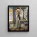 Pygmalion og billedet, Hjertet ønsker - Sir Edward Coley Burne - Jones — indrammet kunstværk på væggen