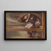La Série de la Rose Églantine Studie til La Cour du Jardin - Sir Edward Coley Burne-Jones — indrammet kunstværk på væggen