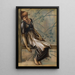 La Série de la Rose Épineuse, studie til La Cour du Jardin III - Sir Edward Coley Burne-Jones — indrammet kunstværk på væggen