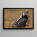 La serie La Rose Églantine, étude pour Le Jardin de la Cour II - Sir Edward Coley Burne-Jones — indrammet kunstværk på væggen