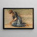 La serie La Rose Églantine, étude pour La Cour du Jardin IV - Sir Edward Coley Burne-Jones — indrammet kunstværk på væggen