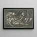 La Mise au tombeau - Sir Edward Coley Burne-Jones — indrammet kunstværk på væggen