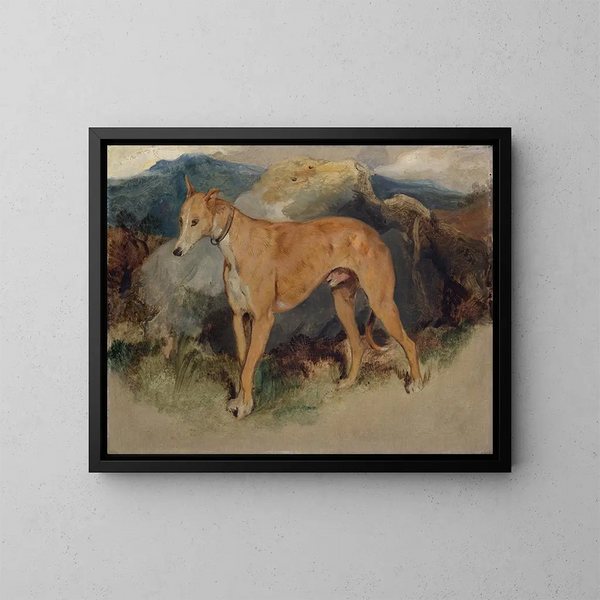 En skotsk terrier - Sir Edwin Henry Landseer — indrammet kunstværk på væggen