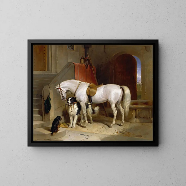 Les favoris de S.A.R. le Prince George de Cambridge - Sir Edwin Henry Landseer — indrammet kunstværk på væggen