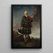 Sir Alexander Macdonald Sir Alasdair MacDhmhnaill Shlite 1744-1795 9. baron de Sleat og 1. baron Macdonald de Slate - Sir George Chalmers — indrammet kunstværk på væggen