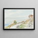 Freshwater Bay Île de Wight - Sir George Hayter — indrammet kunstværk på væggen