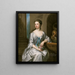 Lady Henrietta Crofts, hertuginde af Bolton - Sir Godfrey Kneller — indrammet kunstværk på væggen