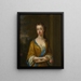 Portrait af hertuginden af Newcastle - Sir Godfrey Kneller — indrammet kunstværk på væggen