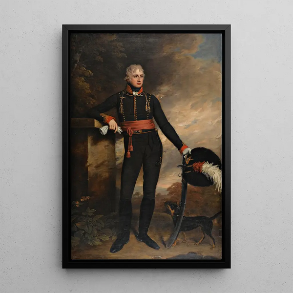 Portrait af Charles Lord Bruce - Sir Godfrey Kneller — indrammet kunstværk på væggen