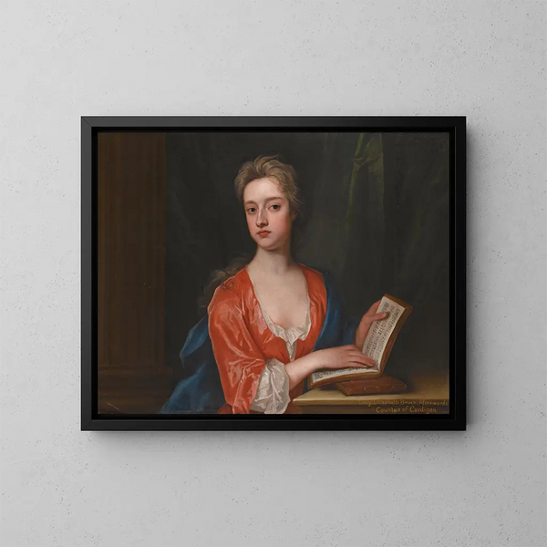 Portrait af Lady Elizabeth Bruce - Sir Godfrey Kneller — indrammet kunstværk på væggen