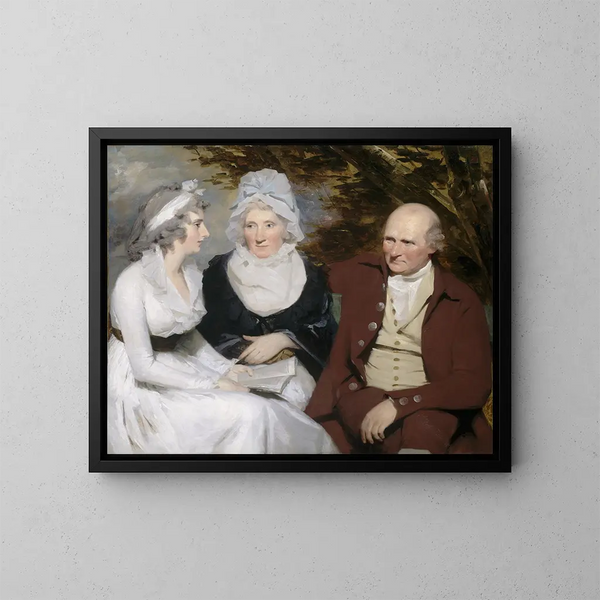 Betty Johnstone og Mademoiselle Wedderburn - Sir Henry Raeburn — indrammet kunstværk på væggen
