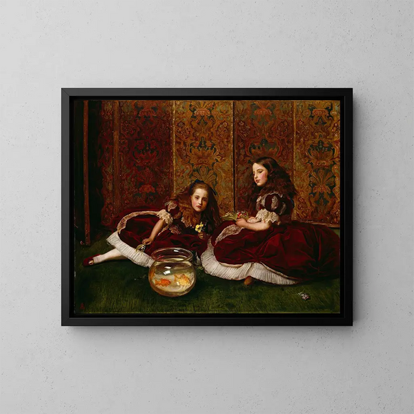fritidstimer - Sir John Everett Millais — indrammet kunstværk på væggen