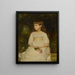 Portrait af Mlle Scott, datter af afdøde Thomas Alexander Scott fra Philadelphia - Sir John Everett Millais — indrammet kunstværk på væggen