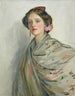 En smuk spanierinde, Mme Chowne - Sir John Lavery — visning af kunstværket