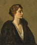En dame i sort - Sir John Lavery — visning af kunstværket