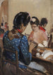Fabrikanter af cigaretter i Sevilla - Sir John Lavery — visning af kunstværket