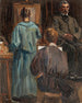 Indendørs af kunstnerens værksted - Sir John Lavery — visning af kunstværket
