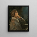 Portrait af Dora Sigerson, Mme Shorter, ca. 1870-1918, digter - Sir John Lavery — indrammet kunstværk på væggen
