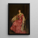 Portrait af Mabel Choate 1870-1958 - Sir John Lavery — indrammet kunstværk på væggen