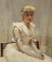 Portrait af en ung kvinde - Sir John Lavery — visning af kunstværket