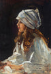 Portræt af kunstnerens datter Alice - Sir John Lavery — visning af kunstværket