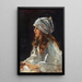 Portræt af kunstnerens datter Alice - Sir John Lavery — indrammet kunstværk på væggen