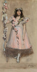 La fille couronnée de guirlandes - Sir John Lavery — visning af kunstværket
