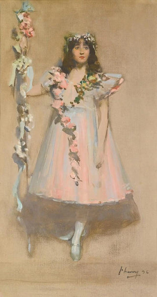 Sir John Lavery - The Garlanded Girl 1896.webp