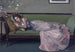 Le Canapé vert - Sir John Lavery — visning af kunstværket