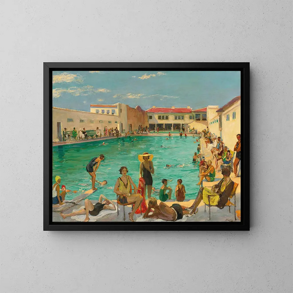Hvid vinter i Florida - Sir John Lavery — indrammet kunstværk på væggen