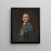 En ukendt mand - Sir Joshua Reynolds — indrammet kunstværk på væggen