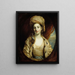Portræt af Vertue Jodrell af Joshua Reynolds — indrammet kunsttryk på væggen