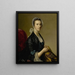 Portrait af Mme Jubb - Sir Joshua Reynolds — indrammet kunstværk på væggen