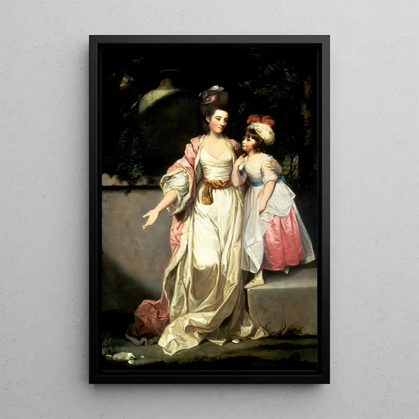 Sir Joshua Reynolds - Portrait of Mrs Jelf Powis and her Daughter.webp
