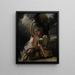 L'enfant døbt i ørkenen - Sir Joshua Reynolds — indrammet kunstværk på væggen