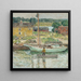 Sloop à huîtres Cos Cob - Childe Hassam — indrammet kunstværk på væggen