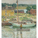 Reproduktion af maleriet Sloop à huîtres, Cos Cob - Childe Hassam
