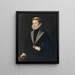 Portrait af Jeanne d'Autriche, prinsesse af Portugal - Sofonisba Anguissola — indrammet kunstværk på væggen